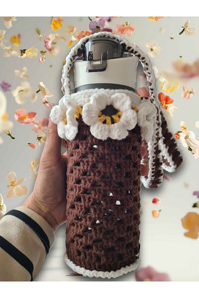 nazegram Knitted, Water Bottle, Flask Carrying Bag, Water Bottle Case