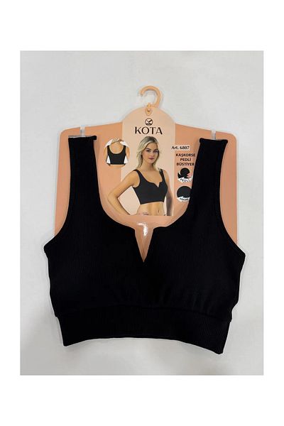 Sevamed Underwear Cotton Camisole Fabric Thick Strap Pad Crop Tank Top