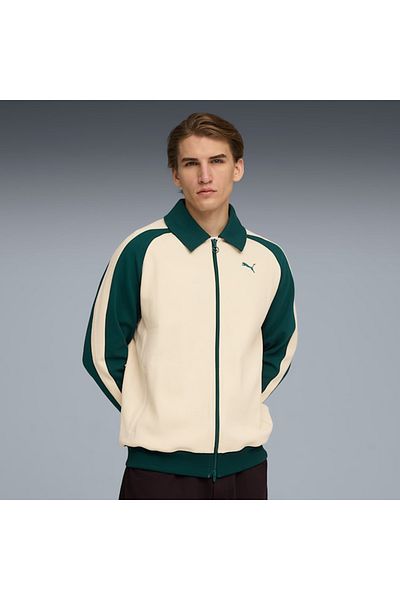 Puma Ανδρικό κρεμ μπουφάν T7 Relaxed (632994-87)