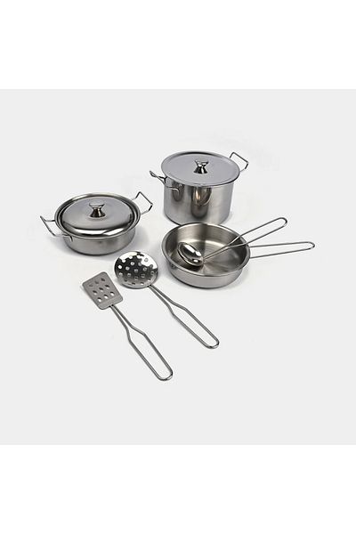 rexa Stainless Steel Tableware Kitchen Set Toy For Kids