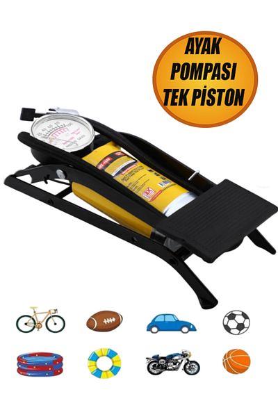 NUBLADO Single Piston Foot Type Pump Single Wheel Bicycle Boat Tire Shambrel Inflation Pump Mft