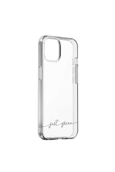 Just Green Husa Just Green, compatibil cu iPhone 14 Plus, transparent, silicon