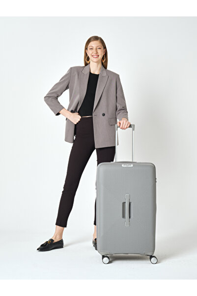 Pierre Cardin UNİSEX BÜYÜK BOY VALİZ 04PC7080-01-GR