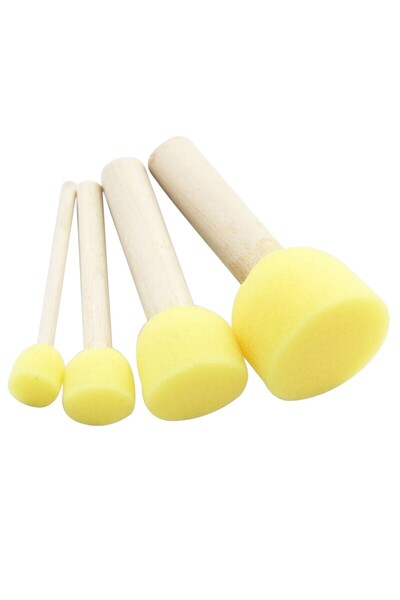 FAMEMUS ACCESSORY Σετ βούρτσας με σφουγγάρι 4 τεμαχίων