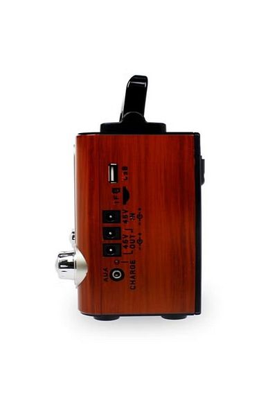 DLC Mini Bluetooth Radio Speaker Brown/Black/Silver