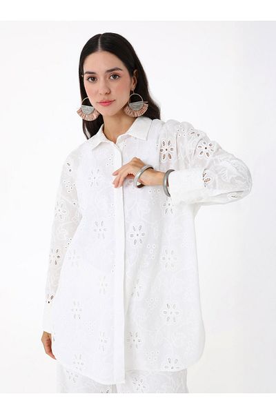 Refka Brodetunic & Trousers Double Set - Ecru - Refka