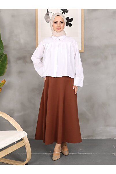 VAV Short Pleated Shirt - White - Vav