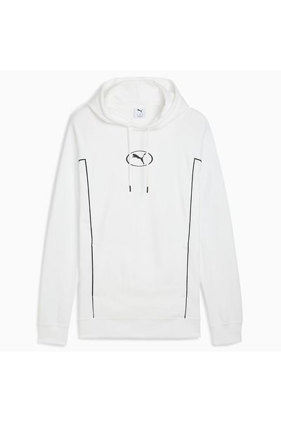 Puma Αθλητικό ανδρικό λευκό φούτερ (688245-02)