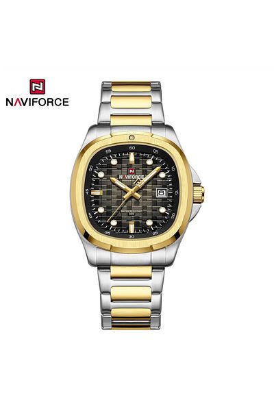 Naviforce Gold Stainless Steel Men's Watch