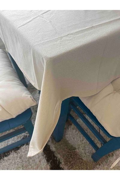 PAZARSEN Organic Linen Cotton Tablecloth Buldan Linen
