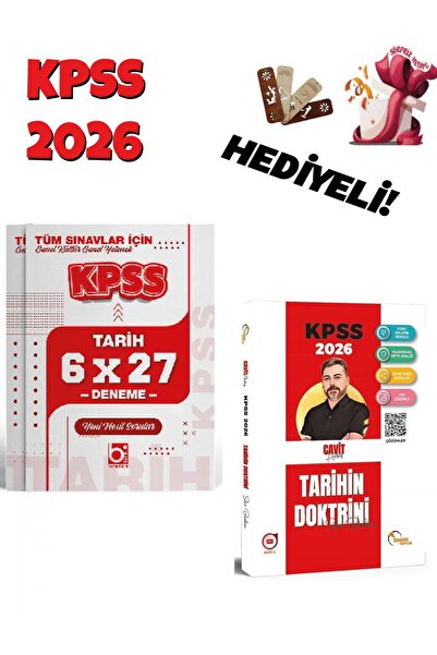 Bi bigelio 2026 KPSS Tarihin Doktrini Soru Bankası ve Deneme Seti 2 Kitap Big...