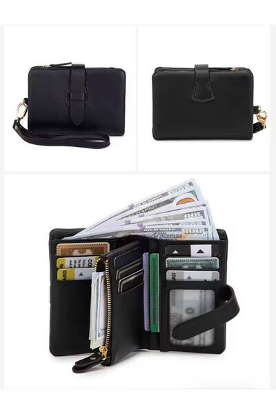 rinkadoll محفظة نسائية صغيرة مفيدة بتصميم جديد مع سوار معصم ذو ملمس ناعم