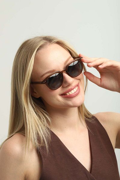 onetwothree One Two Three Polarized Sunglasses Brown