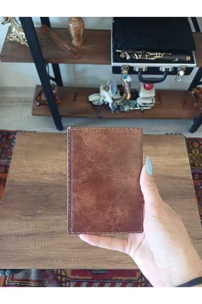 EFE DERİ Efe Leather Stitched Car License Case Container Auto License Holder ...