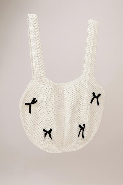 HAKKE Kurdeleli Triko ÇANTA