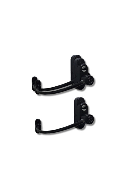 Kidmix قفل أمان لنافذة الباب من مادة PVC باللون الأسود عدد 2 قطعة