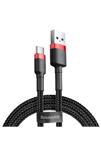 Baseus Cablu Type-C Baseus Cafule Series, QC 3.0, 2A, 3m, Negru