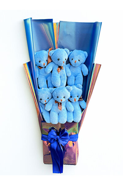 Linalux Gifts Mavi Ayıcık Buketi Arkadaşa Hediye Sevgiliye Hediye Kız Arkadaş...