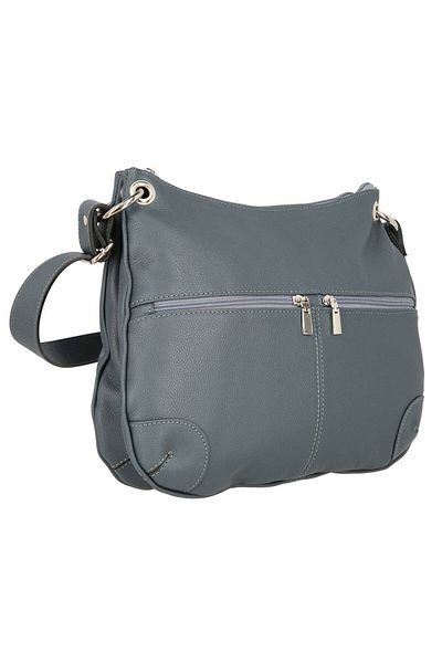 Magazinul de genti Women's bag made of soft natural leather, model 217, Gray