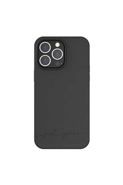 Just Green Husa Just Green Bio, compatibil cu iPhone 14 Plus, Black, silicon