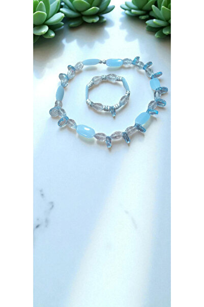 LADİJİTAL BASKI ÇÖZÜMLERİ Stone Necklace & Bracelet Set