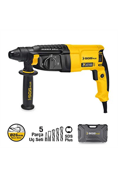 SGS PROFESYONEL KIRICI-DELİCİ MATKAP 800 Watt 26 MM