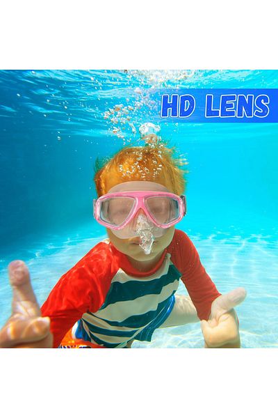 rexa Swim Goggles with Nose Cover Elastic Strap Diving Swim Mask