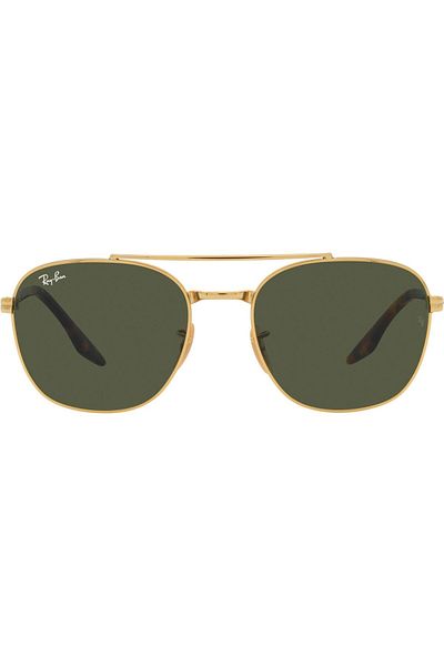 Ray-Ban Ray‑Ban RB3683 001/31 – Ochelari de Soare Unisex, Arista Gold / G‑15 Green, 59 mm