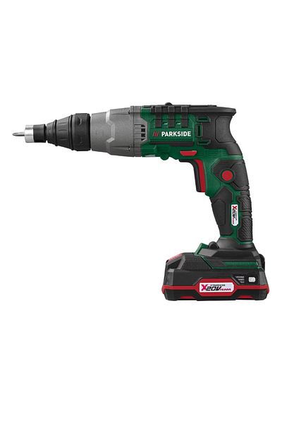 PARKSIDE PARKSIDE Drill and Screwdriver, for Dry Materials, 20 V, includes charger and battery