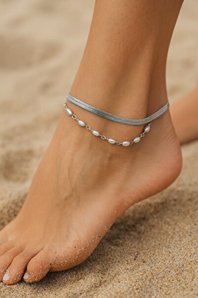 X-Lady Accessories Gümüş Renk İtalyan Silindir Sıra İncil Katmanlı Çelik Halh...