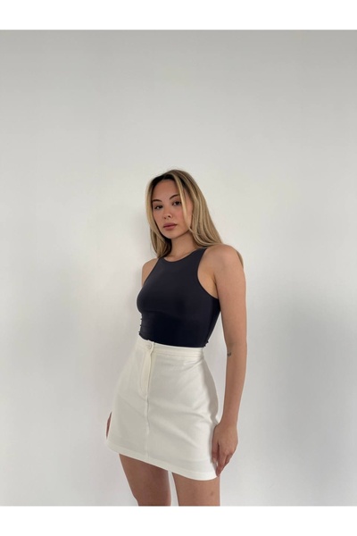 Khloe Lined Skirt White