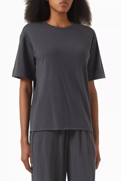 12storeez Merino Wool Crew Neck T-Shirt for Women, Lightweight and Breathable...