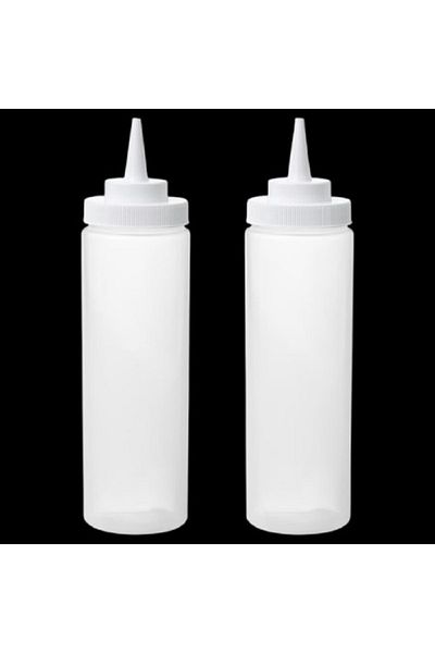IKEA Squeeze bottle, plastic/transparent, 330 ml 2 pack