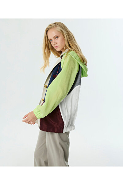 Twist FABRIC MIX COLORBLOCK COAT