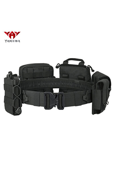 Choice حزام تدريب ياكيدا أسود اللون، طقم ثماني قطع لدوريات خارجية، حزام تدريب...