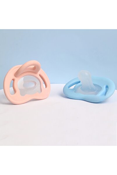 Choice3 قطعتان - لهاية أطفال سيليكون ناعمة الملمس بألوان متنوعة مع حلمة للإبه...