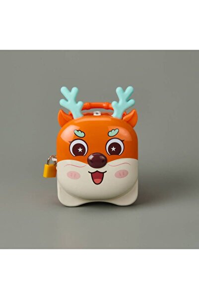 TAROS KIRTASİYE Neşeli Geyik Metal Anahtarlı Kumbara