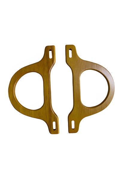 EleganTShoP Mâner elegant din lemn pentru geantă 10*21 cm AH1021