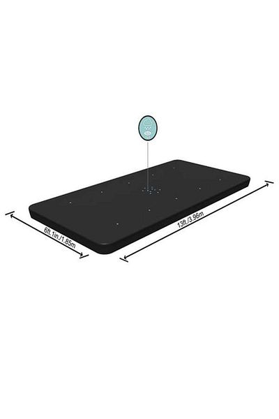 BESTWAY Bestway pool cover, PVC, black, 3.96 x 1.85 m