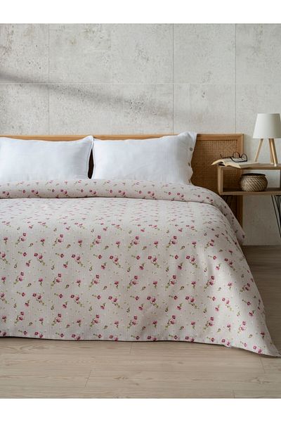 MYLASA HOME Quality Printed Double Pique Bedspread -Cotton,Summer Piques 200X240 cm