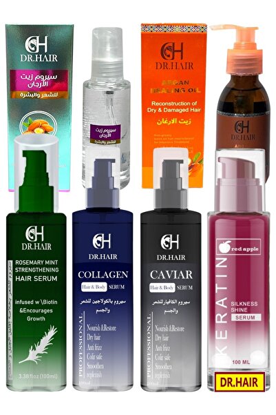 Red Apple مجموعة سيرومات تايلانديه للشعر بخلاصة إكليل الجبل الكولاجين الكافيا...