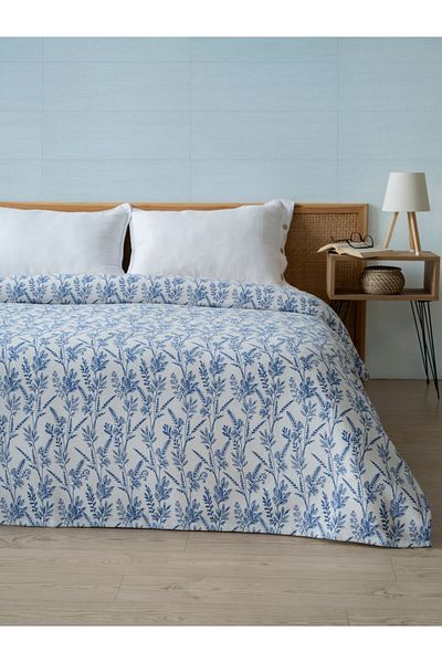 MYLASA HOME Quality Printed Single Pique Bedspread - Cotton, Single Pique 160X240 cm)