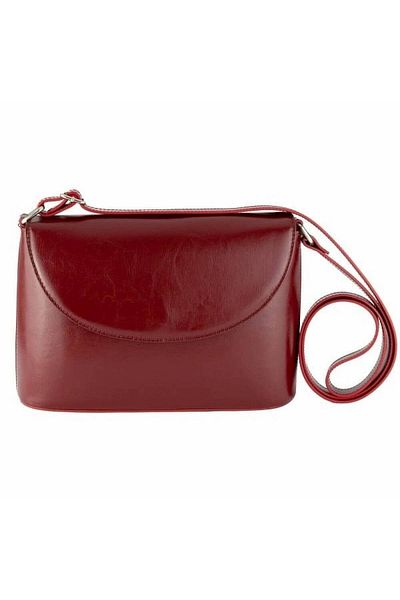 Magazinul de genti Women's genuine leather bag, model 229, Bordeaux