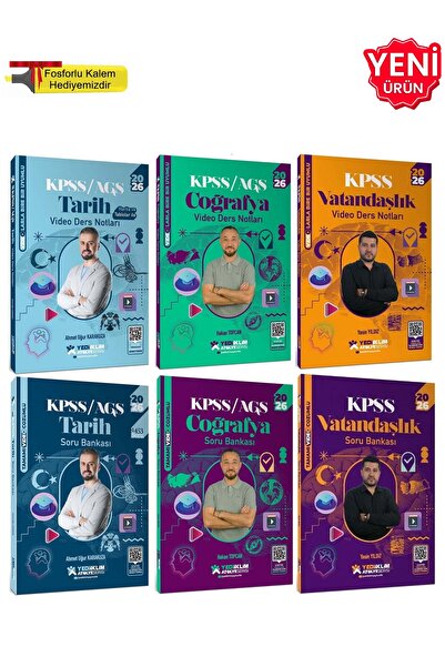 Yediiklim Yayınları 2026 KPSS Genel Kültür Atölye Serisi Video Ders Notu ve S...