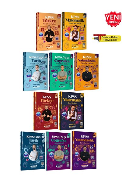 Yediiklim Yayınları 2026 KPSS GYGK Tüm Dersler Atölye Serisi Video Ders Notu ...
