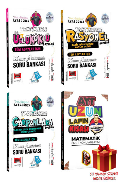 Yargı Yayınları İlyas Güneş|Taktiklerle Üslü Köklü Sayılar+Rasyonel Sayılar+Ç...