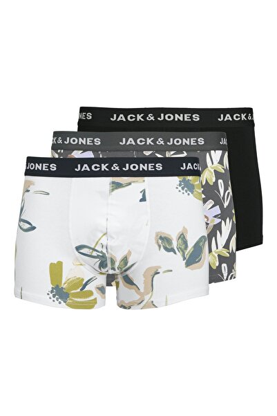 Jack & Jones Jack Jones Men's Patterned Cotton 3-Piece Boxer Set 12273114