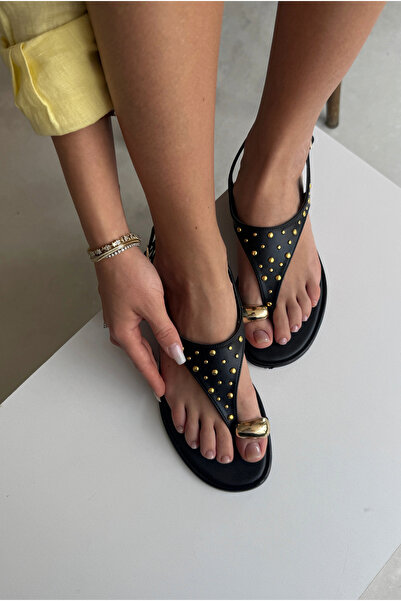 Mupa Shoes Γυναικείες Παντόφλες ΜΑΥΡΗ ΠΕΤΡΑ