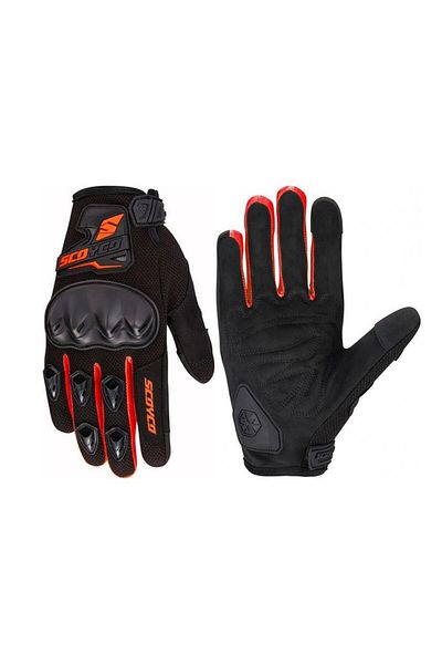 Scoyco Mc148 Protected Motorcycle Gloves Red