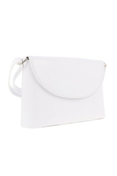 Magazinul de genti Women's genuine leather bag, model 229, White